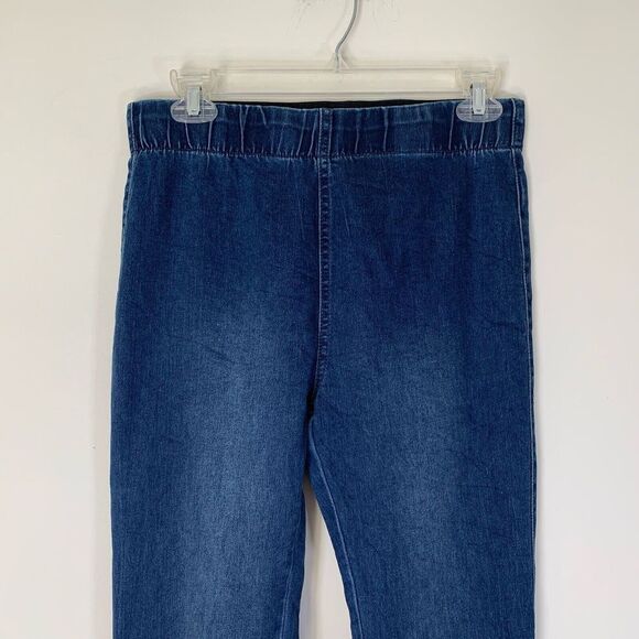 Newbury Kustom Jeans Women’s Medium Blue Medium Wash Pull On Distressed - Picture 3 of 12